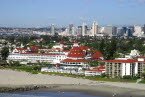 Hotel Del Coronado and San Diego Skyline
